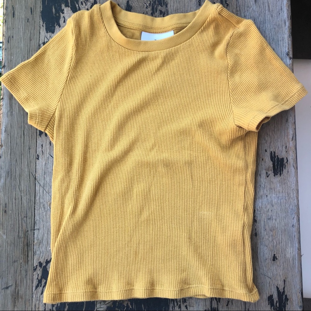 TNA Aritzia crop top baby tee